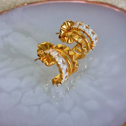 Orecchini “Doppia Forma” – Luce e rilievo