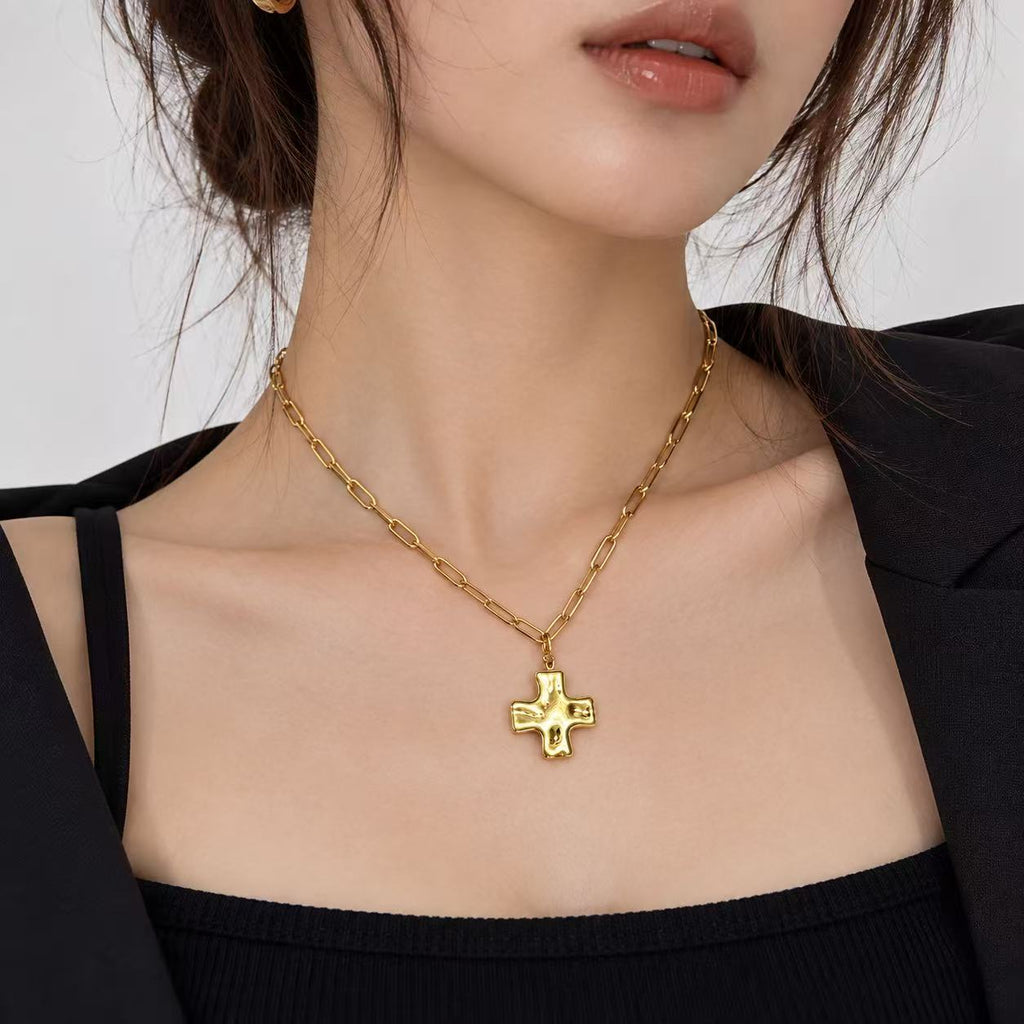 Collana Croce | 45cm | in acciaio inox