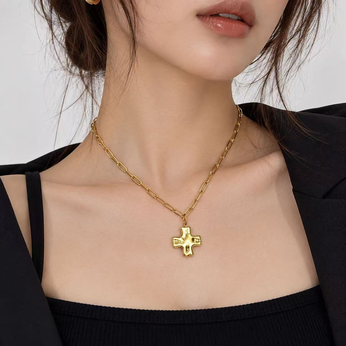 Collana Croce | 45cm | in acciaio inox