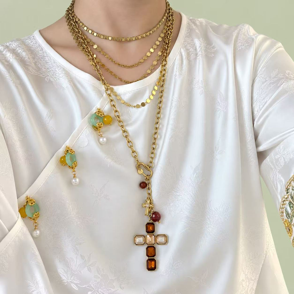 Collana con il moschettone apribile | 65cm | in acciaio inox