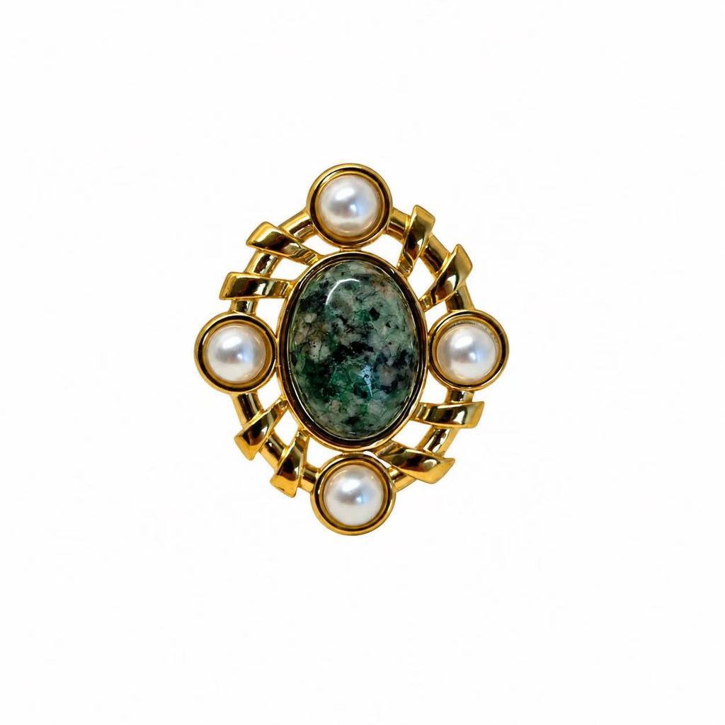 Anello Rosone di Venere | in acciaio inox