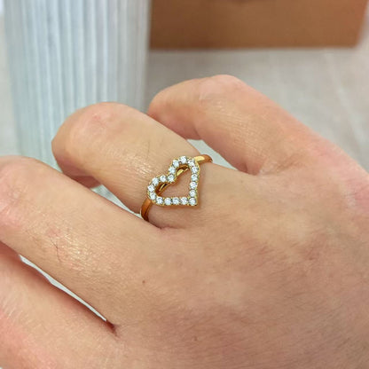 Anello Cuore Cristalli