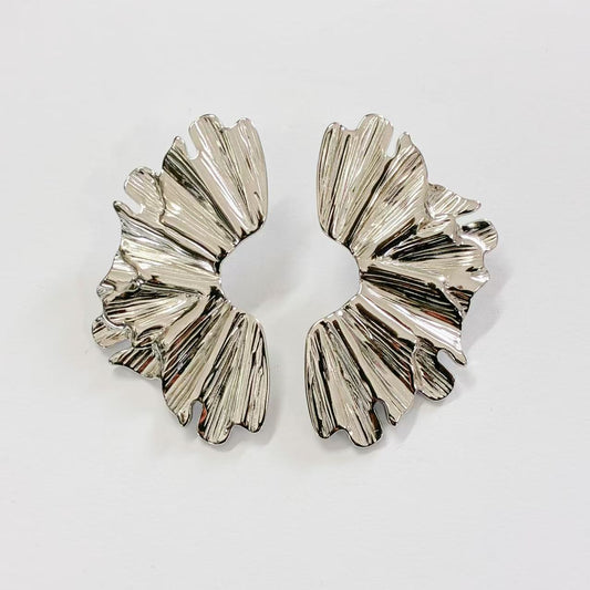 Orecchini Scultorei “Vento d’Acciaio”