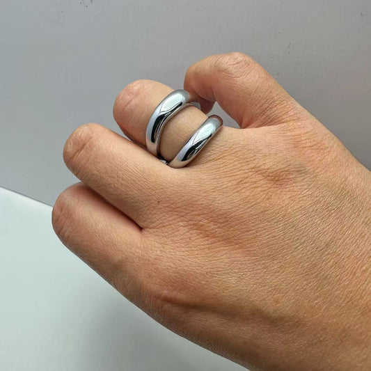 (A164)Anello doppia fascia