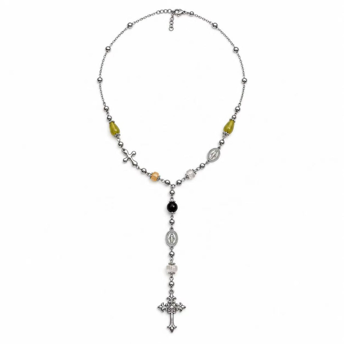 Collana Rosario acciaio inox