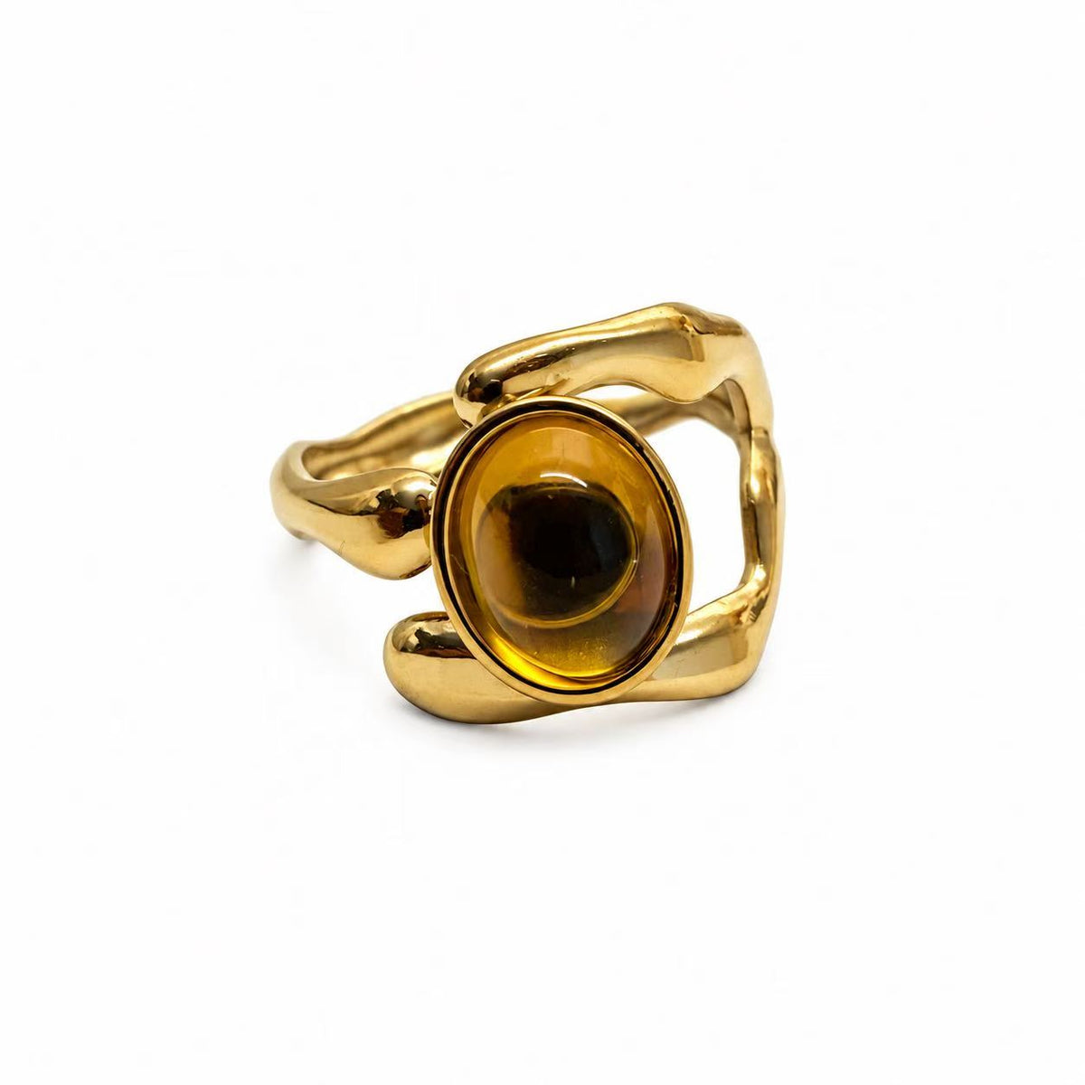 Anello Carezza d'Onda | in acciaio inox