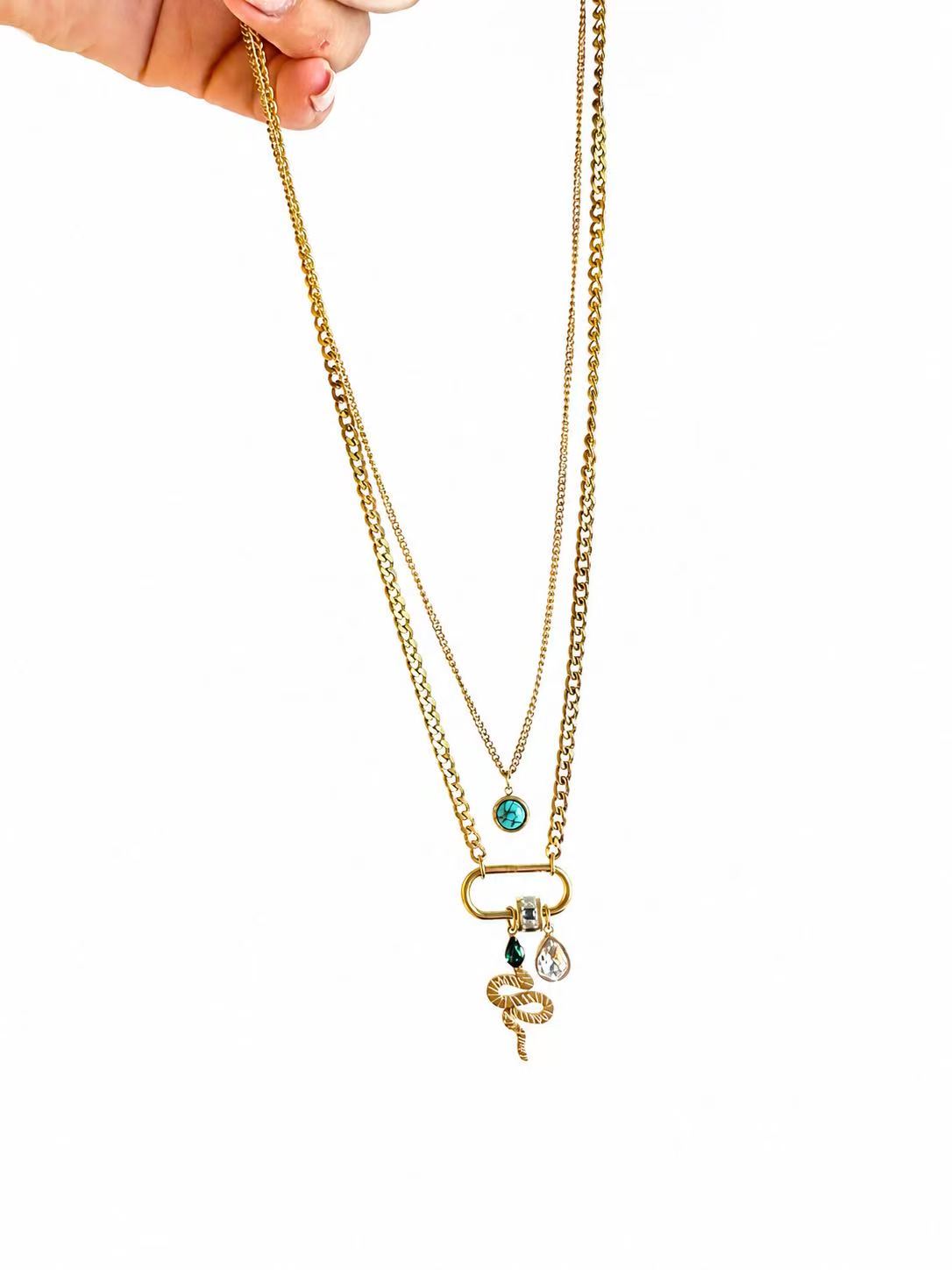 Collana Nodo del Serpente | in acciaio inox