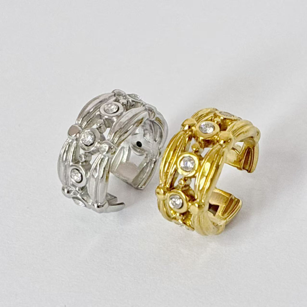 Ear cuff “Sentiero di Stelle” | in acciaio inox