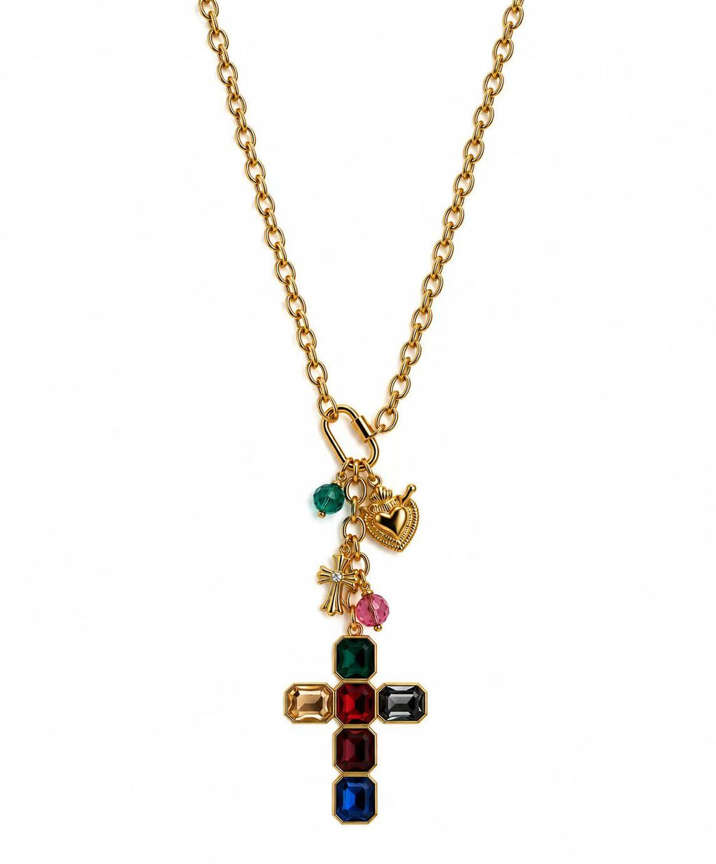 Collana con il moschettone apribile | 65cm | in acciaio inox