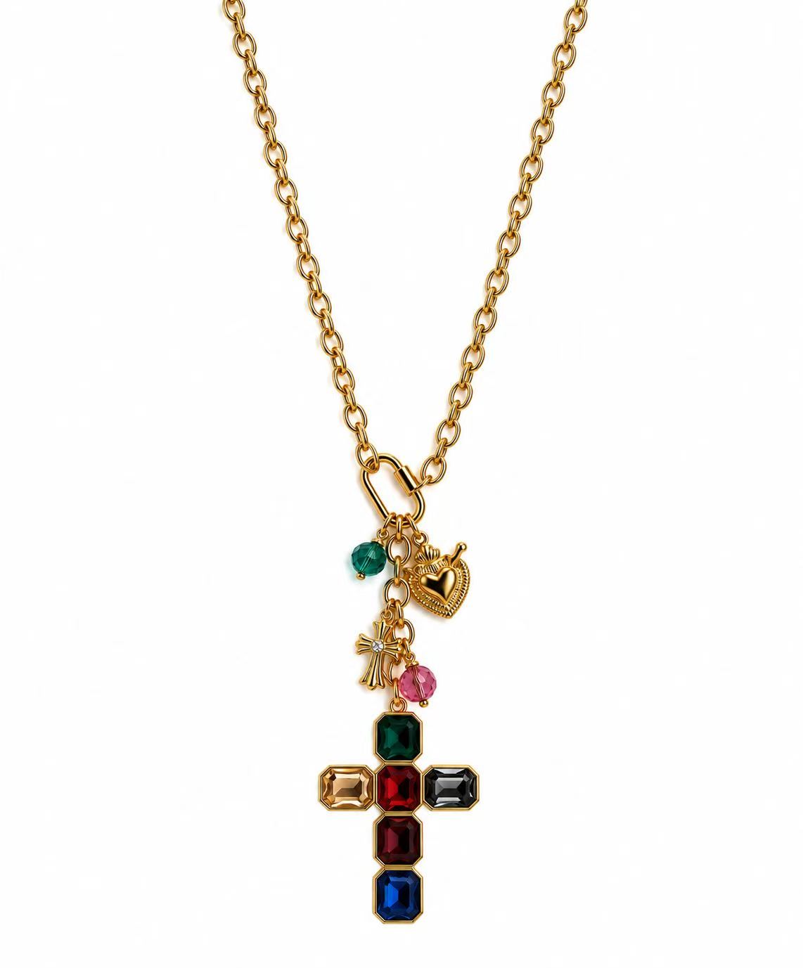 Collana con il moschettone apribile | 65cm | in acciaio inox