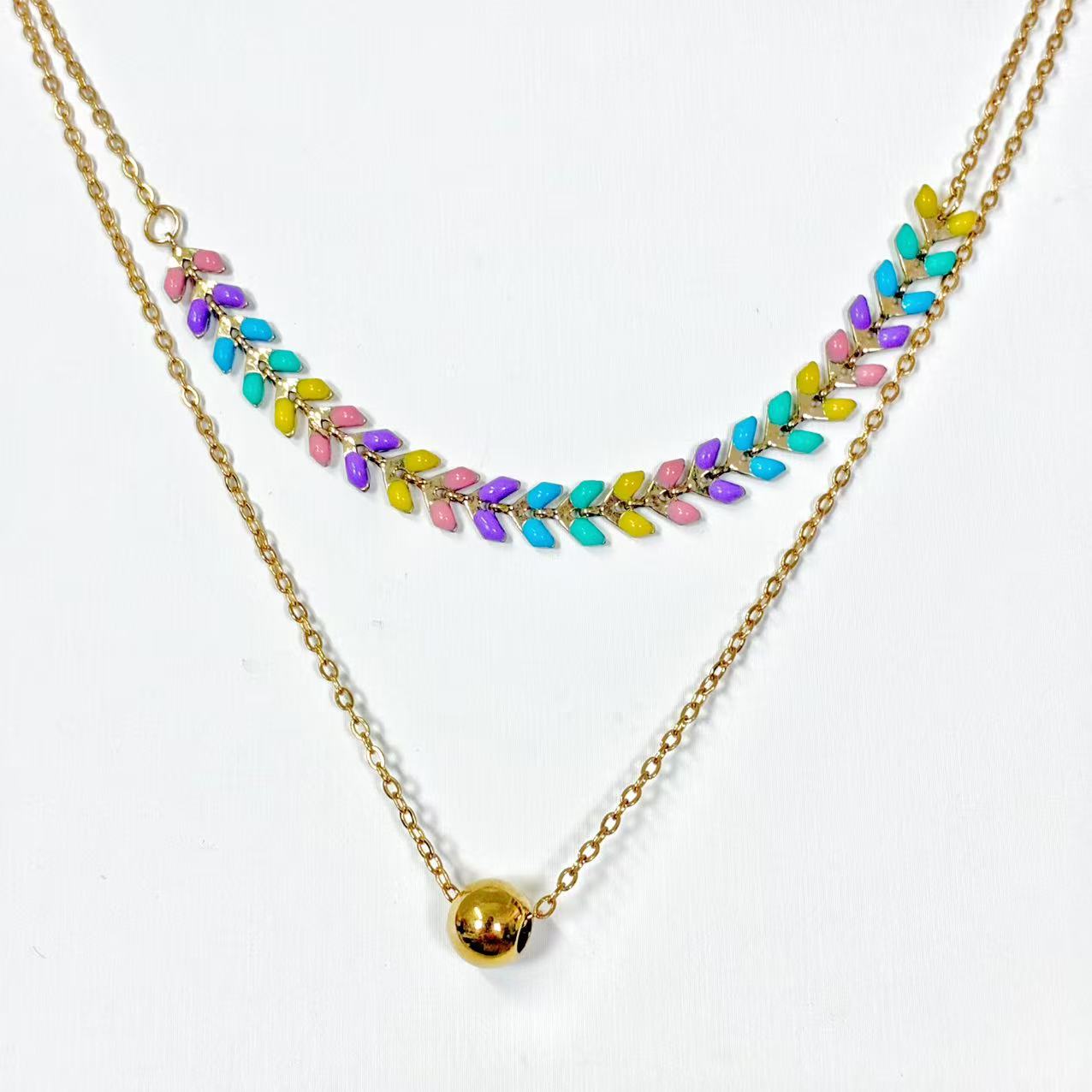 Collana “Ghirlanda Segreta” | in acciaio inox