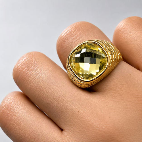 Anello “Scaglia” | in acciaio inox