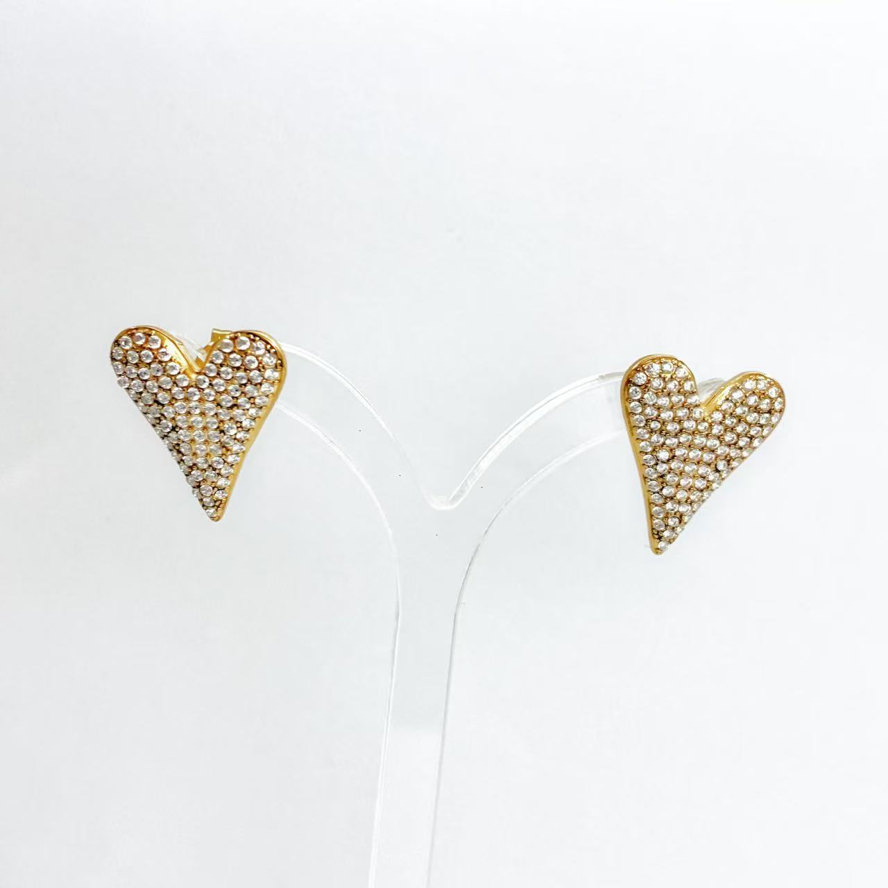 Orecchini “Cuore Pavé Sparkle” – Eleganza Luminosissima