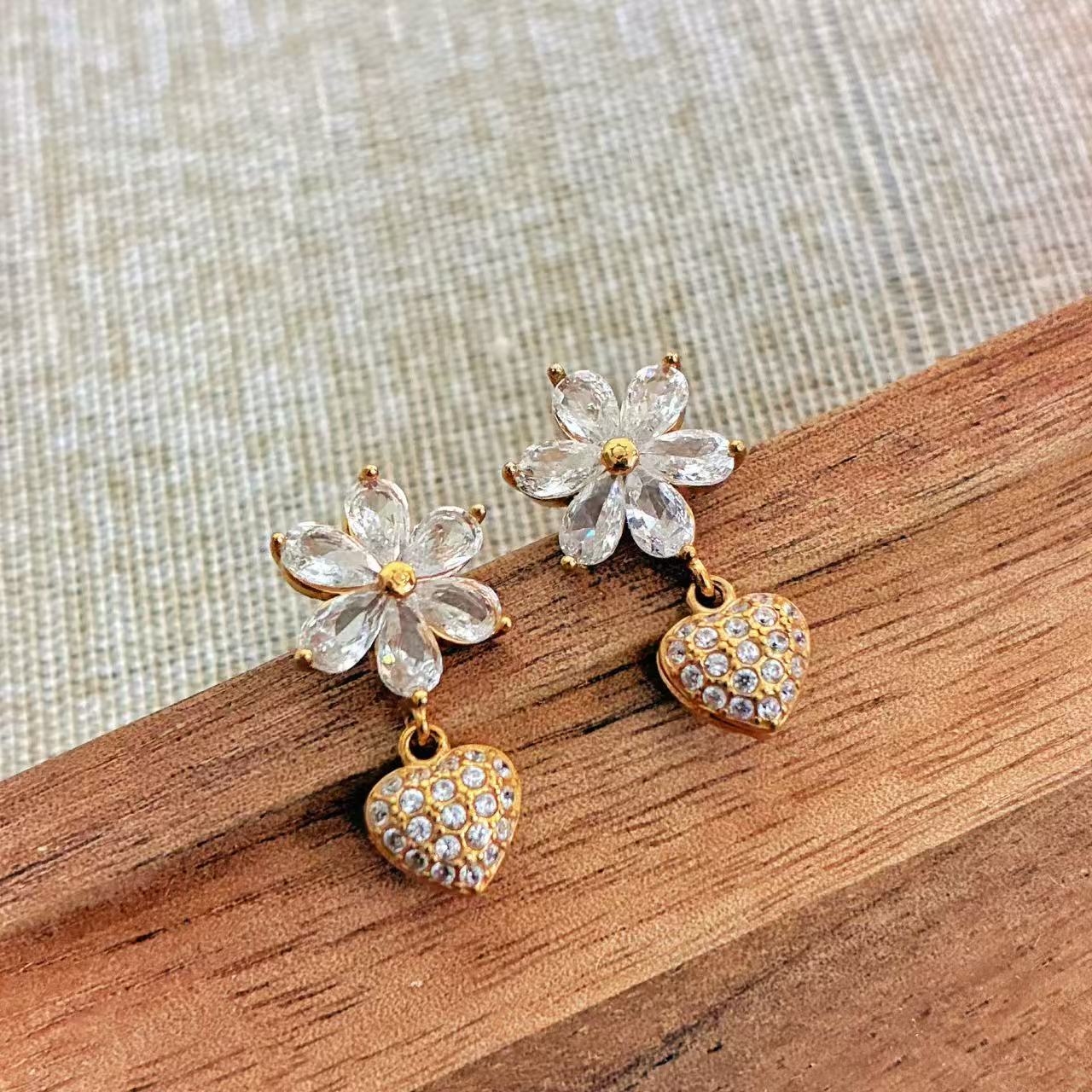 Orecchini Fiore e Cuore