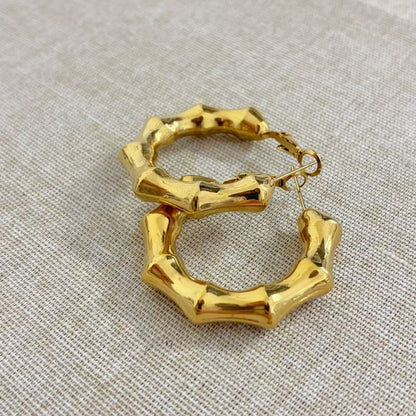 Orecchini “Bamboo Gold”